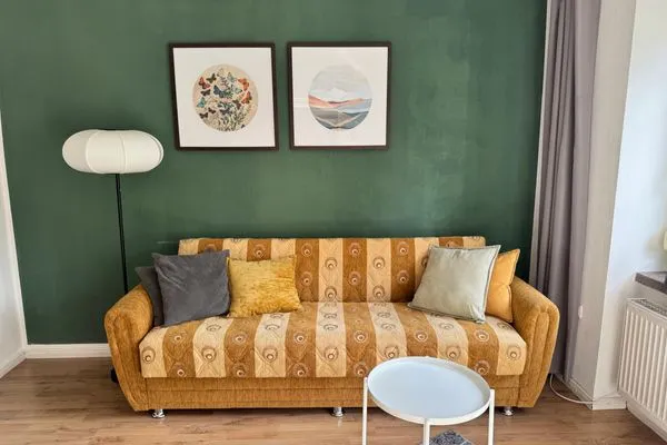 Wohnzimmer  Ferienhaus "Jasmine" in Hettstedt mit 3 Schlafzimmern