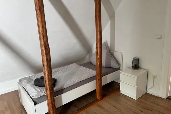 Schlafzimmer  Ferienhaus "Jasmine" in Hettstedt mit 3 Schlafzimmern