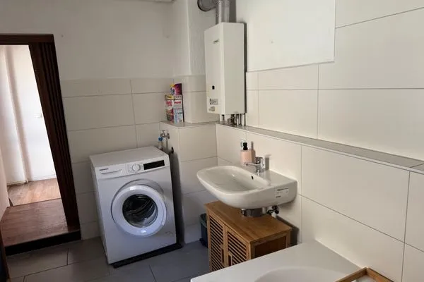 Badezimmer  Ferienhaus "Jasmine" in Hettstedt mit 3 Schlafzimmern