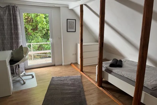 Schlafzimmer  Ferienhaus "Jasmine" in Hettstedt mit 3 Schlafzimmern