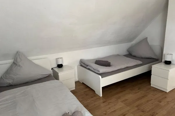 Schlafzimmer  Ferienhaus "Jasmine" in Hettstedt mit 3 Schlafzimmern