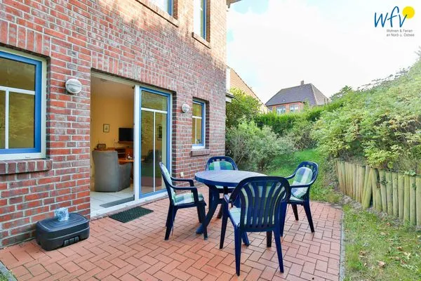 Terrasse Speicherhaus Ferienwohnung 2