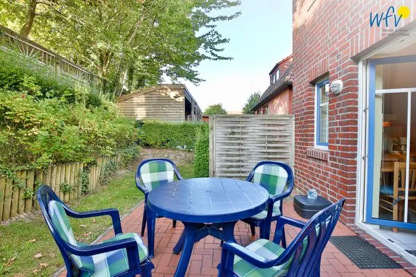 Terrasse Speicherhaus Ferienwohnung 2