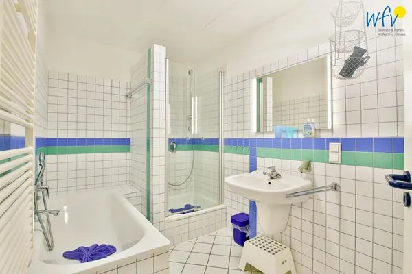 Badezimmer Haus Dünenblick Ferienwohnung 1