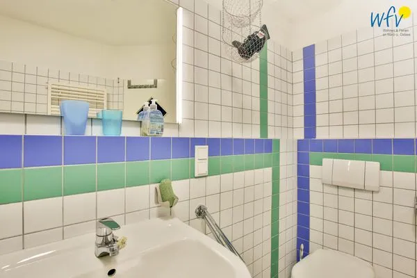 Badezimmer Haus Dünenblick Ferienwohnung 1