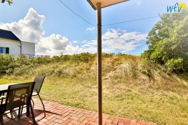 Terrasse Haus Dünenblick Ferienwohnung 1