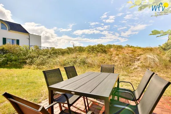 Terrasse Haus Dünenblick Ferienwohnung 1
