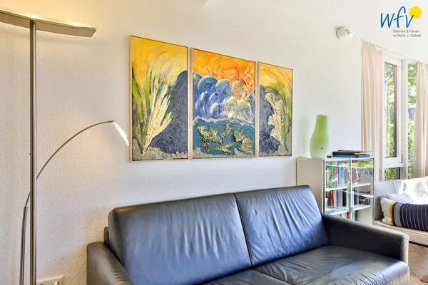 Wohnzimmer Haus Dünenblick Ferienwohnung 1