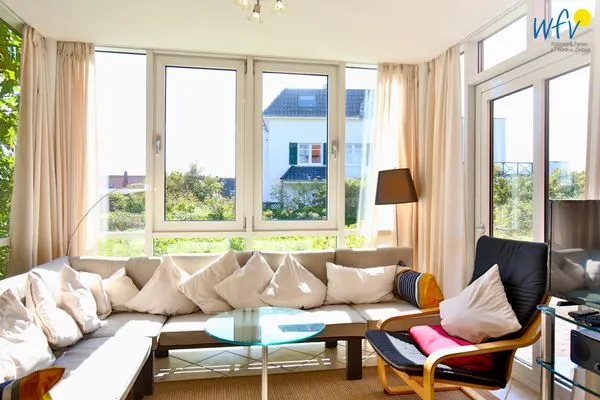 Wohnzimmer Haus Dünenblick Ferienwohnung 1