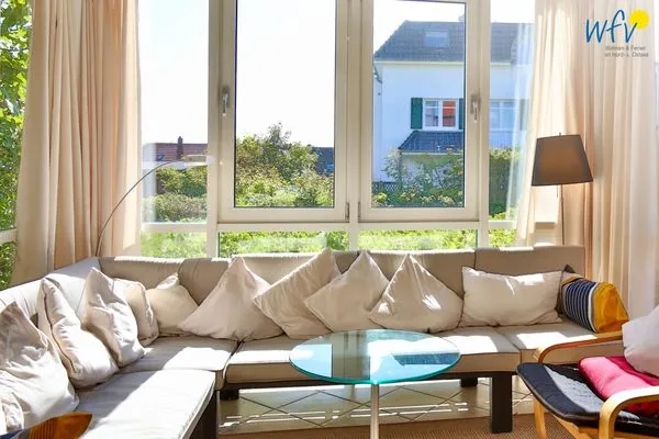 Wohnzimmer Haus Dünenblick Ferienwohnung 1