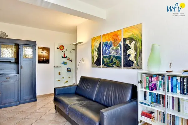 Wohnzimmer Haus Dünenblick Ferienwohnung 1