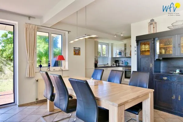 Wohnzimmer Haus Dünenblick Ferienwohnung 1