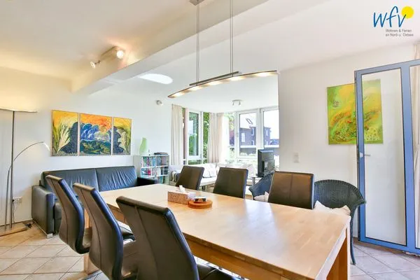 Wohnzimmer Haus Dünenblick Ferienwohnung 1