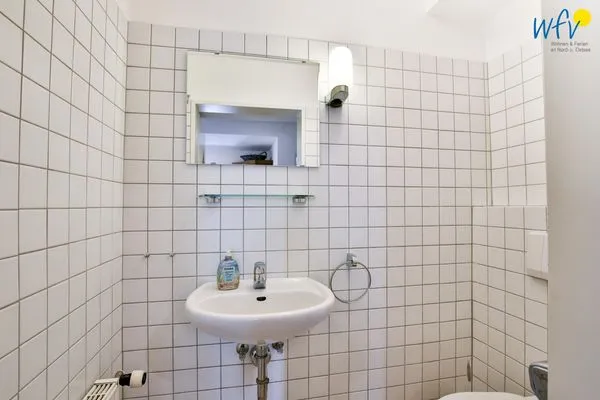 Badezimmer Haus Dünenblick Ferienwohnung 1