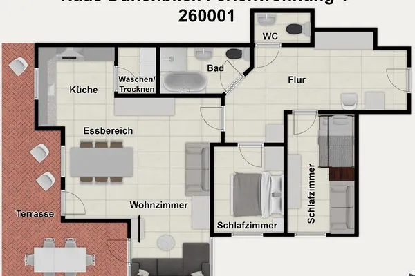  Haus Dünenblick Ferienwohnung 1