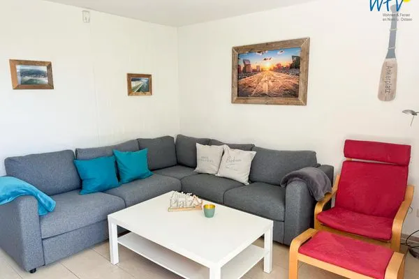 Wohnzimmer Süderhaus Ferienwohnung 9