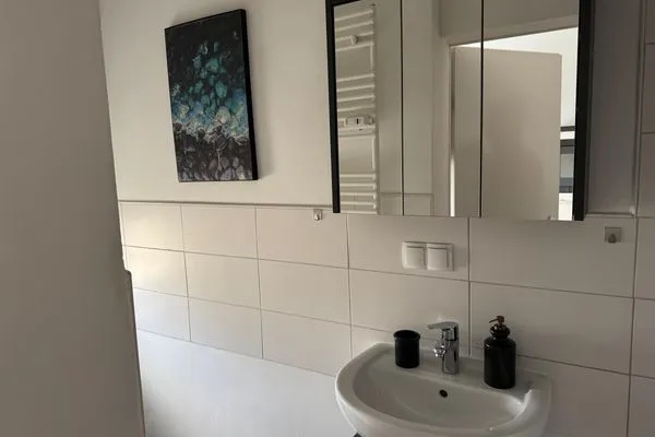 Badezimmer  Gemütliches Appartement "Franz" in Halle inklusive Stellplatz