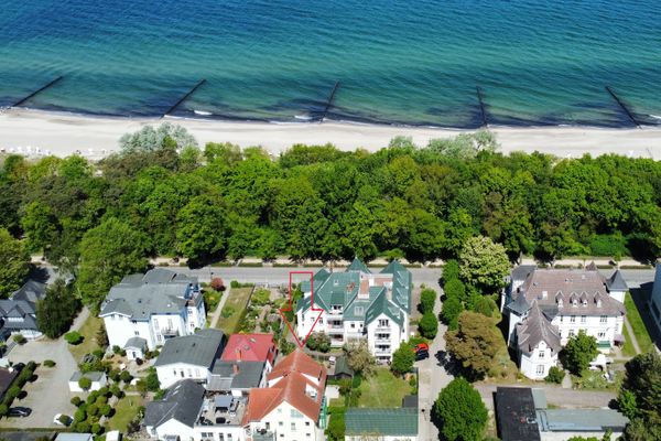  Haus Ostseeallee 32b Fewo 1.2 Kühlungsborn-West - Vogelperspektive