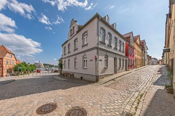 Ferienwohnung Müritzloge Waren (Müritz) - Blick zum Hafen  Müritzloge