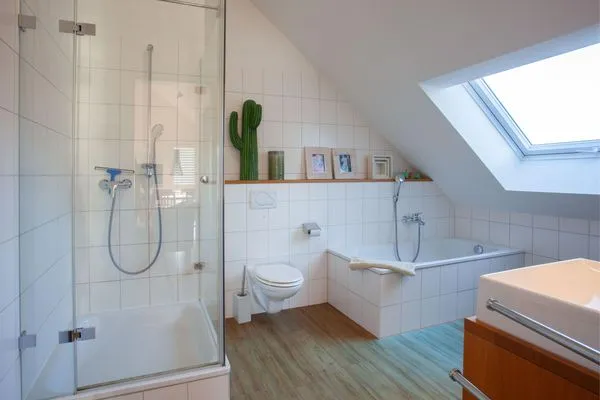 Badezimmer  Seeblick Bodman – Am Strandbad