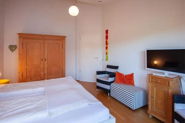 Schlafzimmer  Seeblick Bodman – Am Strandbad