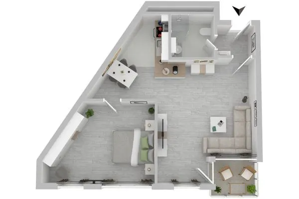 Ferienwohnung Kapitän Ed Aparthotel Zingst - Grundriss  Kapitän Ed