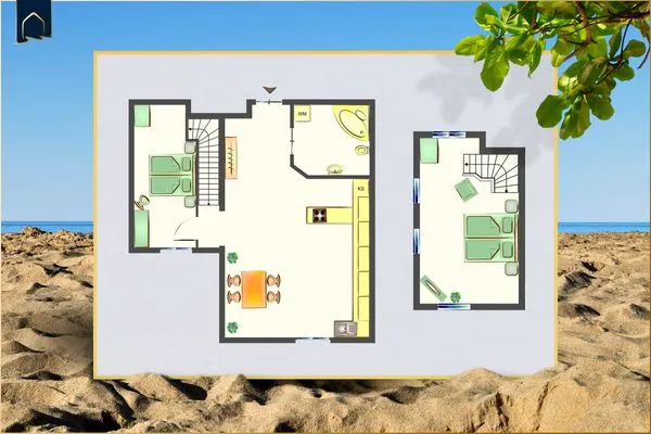 Grundriss  Ferienwohnung Seeschloss