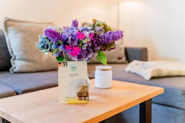 Moin & herzlich Willkommen im Reethus Mühlenlund  Ferienwohnung Hanna im Reethus Mühlenlund