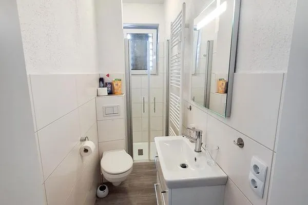 Badezimmer Haus am Westkaap Ferienwohnung 2