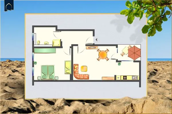 Grundriss  Ferienwohnung Astrid