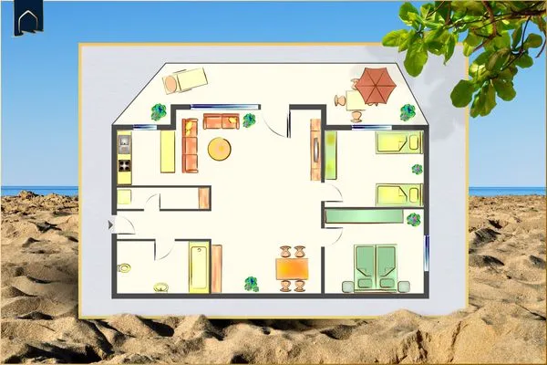 Grundriss  Ferienwohnung Gestrandet