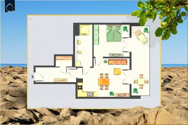 Grundriss  Ferienwohnung Otterhöhle