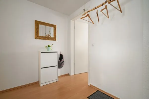 Ferienwohnung Jette Waren (Müritz) - kreativ gestalteter Kleider Aufhänger im Schlafzimmer  Jette