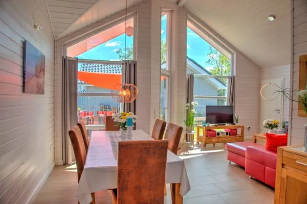 Wohnzimmer  Ferienhaus "Marielund" im Ferienpark Holm an der Ostsee