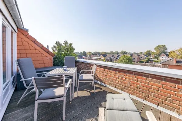 Balkon  Heimathafen - direkt am Strand mit Sonnenbalkon