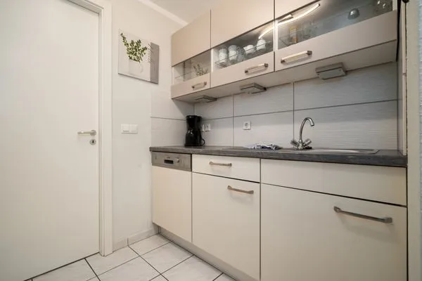 Ferienwohnung Seepferdchen Waren (Müritz) - praktische Küchenzeile  Seepferdchen