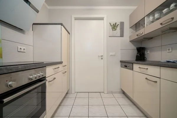 Ferienwohnung Seepferdchen Waren (Müritz) - Blick in die Küche  Seepferdchen