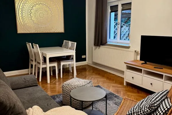 Wohnzimmer  Ferienhaus "Hagen" in Schkopau mit 3 Schlafzimmern