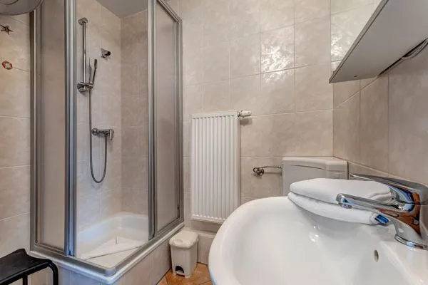 Badezimmer  Stranddistel, Haus Gudrun: Whg. 6