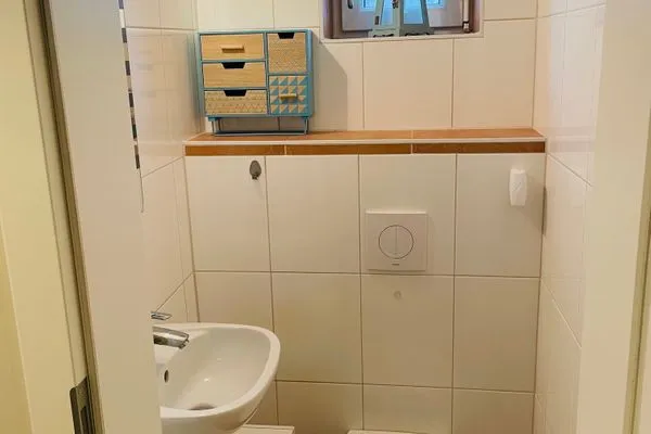 Badezimmer  Ferienhaus "Hagen" in Schkopau mit 3 Schlafzimmern