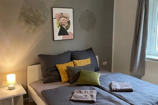 Schlafzimmer  Ferienhaus "Hagen" in Schkopau mit 3 Schlafzimmern