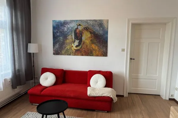 Wohnzimmer  Einfaches Appartement "Nicky" in Halle mit 2 Zimmern