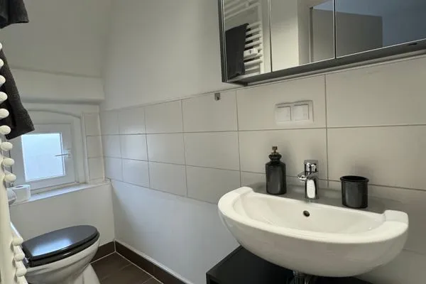 Badezimmer  Gemütliches Appartement "Franz" in Halle inklusive Stellplatz