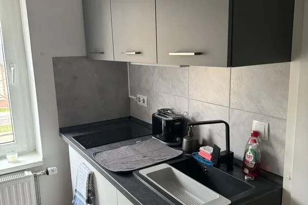 Küche / Küchenzeile  Gemütliches Appartement "Franz" in Halle inklusive Stellplatz