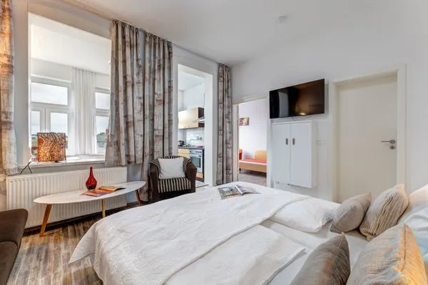 Wohnzimmer  Stranddistel, Haus Gudrun: Whg. 3