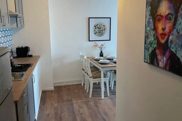 Küche / Küchenzeile  Gemütliches Appartement "Ilse" an der Goitzsche mit Stellplatz