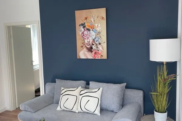 Wohnzimmer  Gemütliches Appartement "Karl" mit 2 Schlafzimmern an der Goitzsche