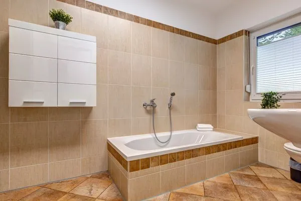 Badezimmer  Villa Stranddistel, Whg. 1