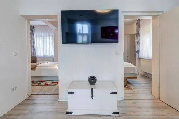 Wohnzimmer  Stranddistel, Haus Gudrun: Familiensuite 2