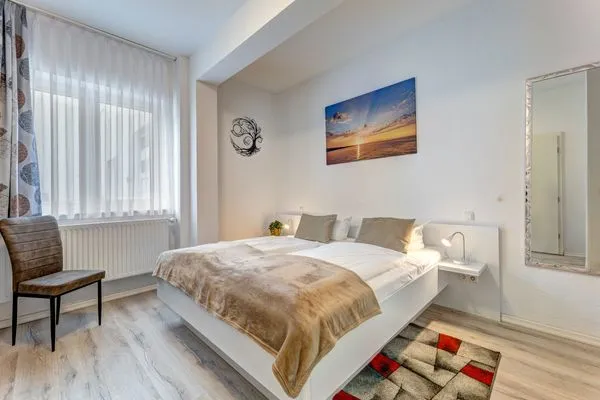 Schlafzimmer  Stranddistel, Haus Gudrun: Familiensuite 2